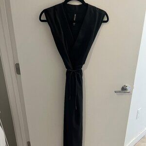 Athleta Black Maxi Dress with Pockets | Size Small | Athleisure Travel Dress